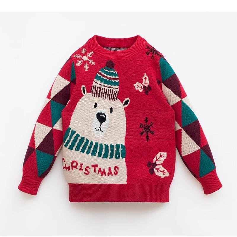 Family Sweater Red Winter