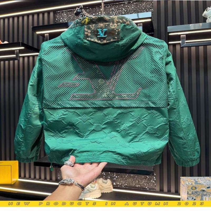 European Goods 2025 New Spring and Autumn Embossed Light Luxury Hooded Jacket Men's Casual Fashion Patchwork Coat Trendy Brand Jacket