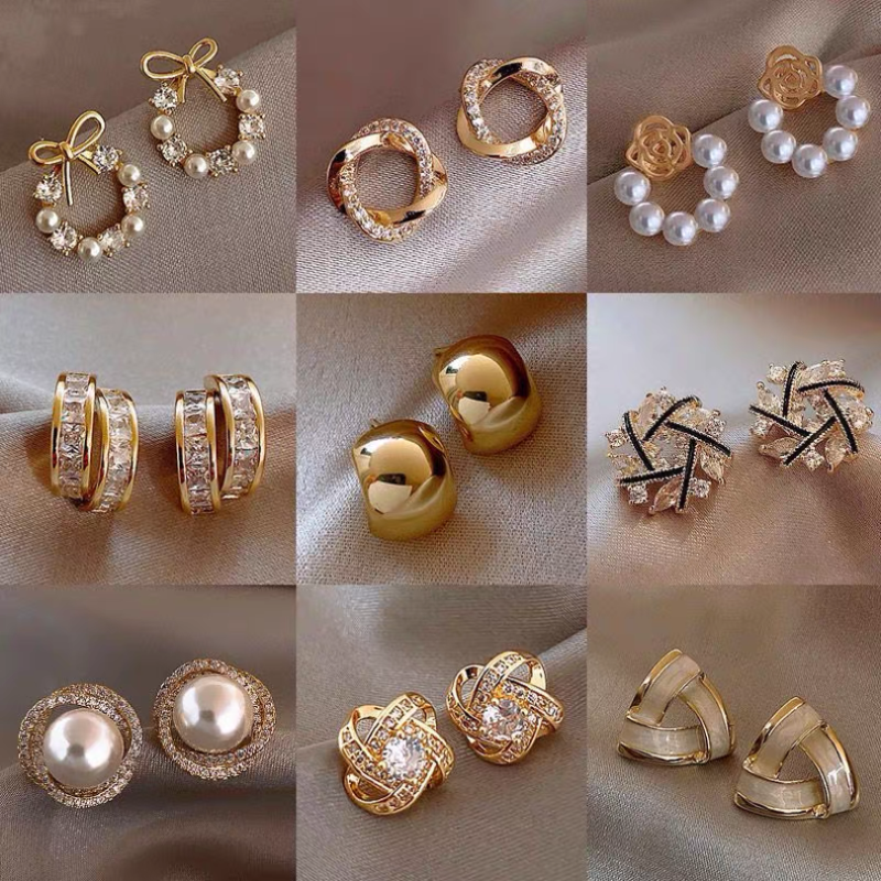 Pearl Earrings, Exquisite and High-End, with Elegant Silver Posts