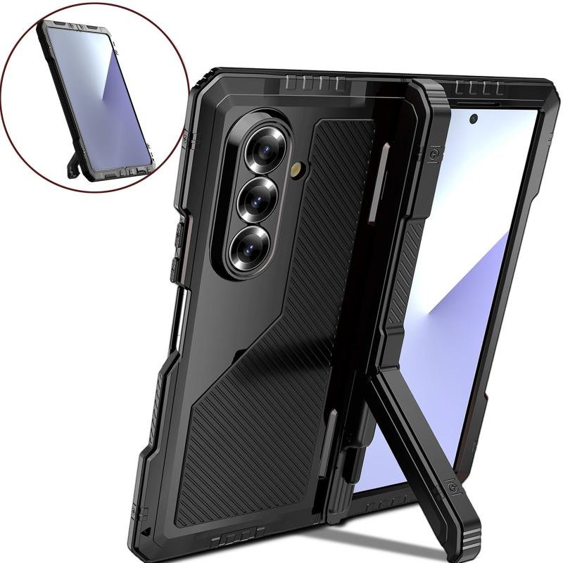 High Quality 360 All Inclusive Professional Anti Fall Dustproof With Bracket Foldable Metal Phone case for SamsungGalaxyZ Fold7