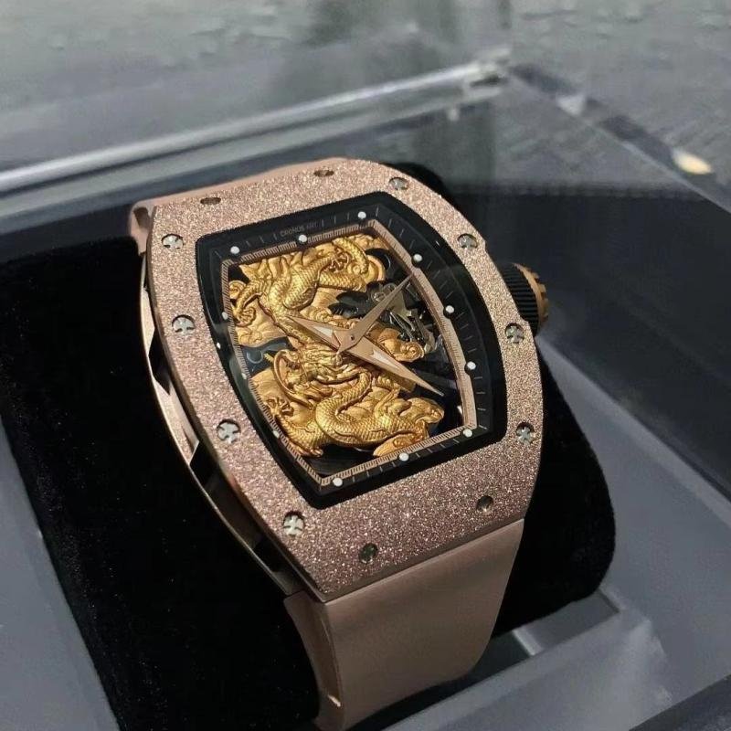 2025 Fashion Automatic Mechanical Carbon Fiber Watch for Men