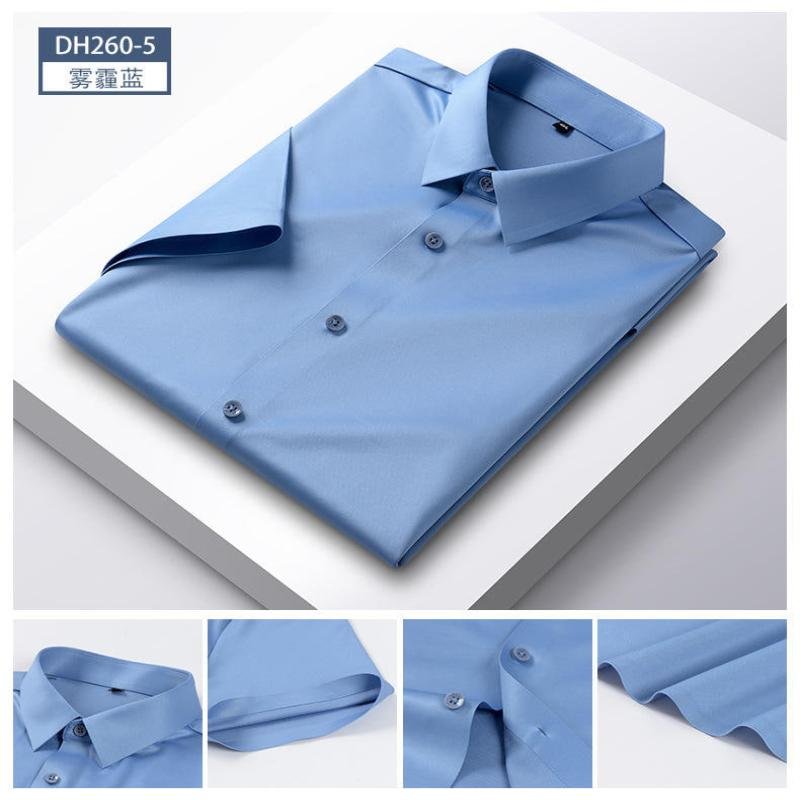 NEW1 1678 Cotton shirt men's long sleeved thick solid color wrinkle resistant casual business Men's Shirts A3509-01-29
