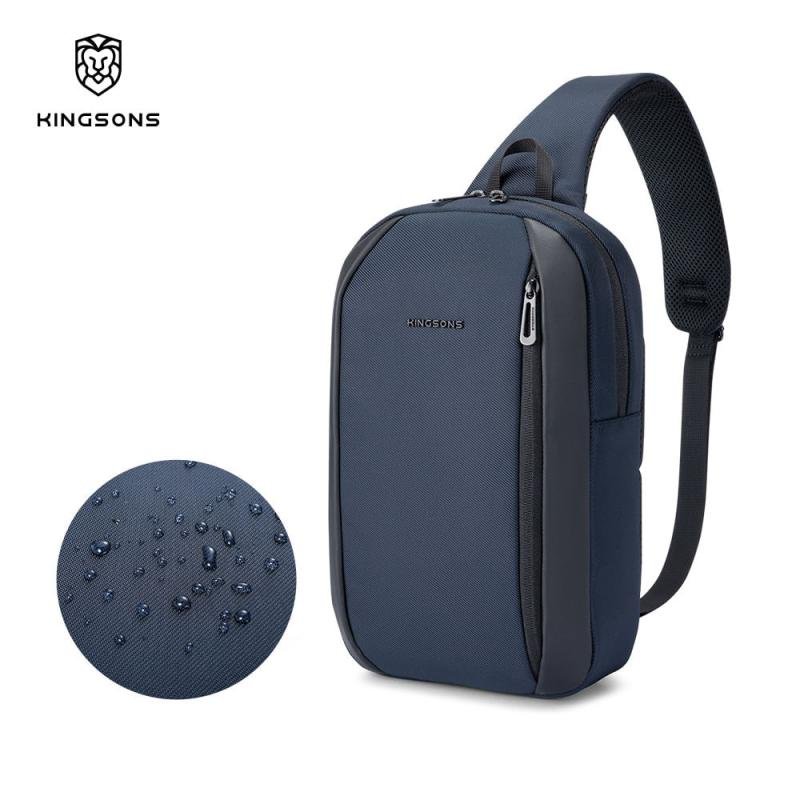 Kingsons Outdoor Business Chest Bag Luxury Lightweight Daily Student Messenger Bag Waterproof Custom Crossbody Bag for Men