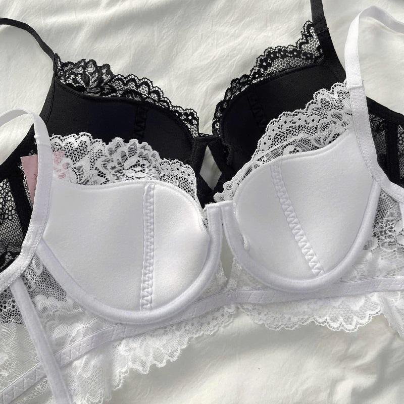 Women Bra and Thong Panties Low Price Good Quality Lace Lingerie Sets