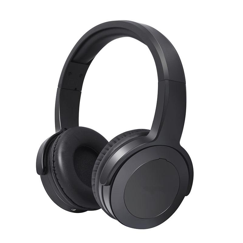 Wireless Metal & Leather Over-ear Headphones with HiFi Sound Stereo Bass 100 Feet Range 8-10 Hours Playtime for TV Use