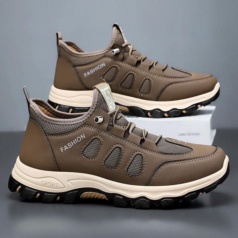 B-JY161 Fashionable Hiking Style Shoes Walking Style Shoes Fitness for Men Chunky Shoes PVC Insole and Mesh Lining