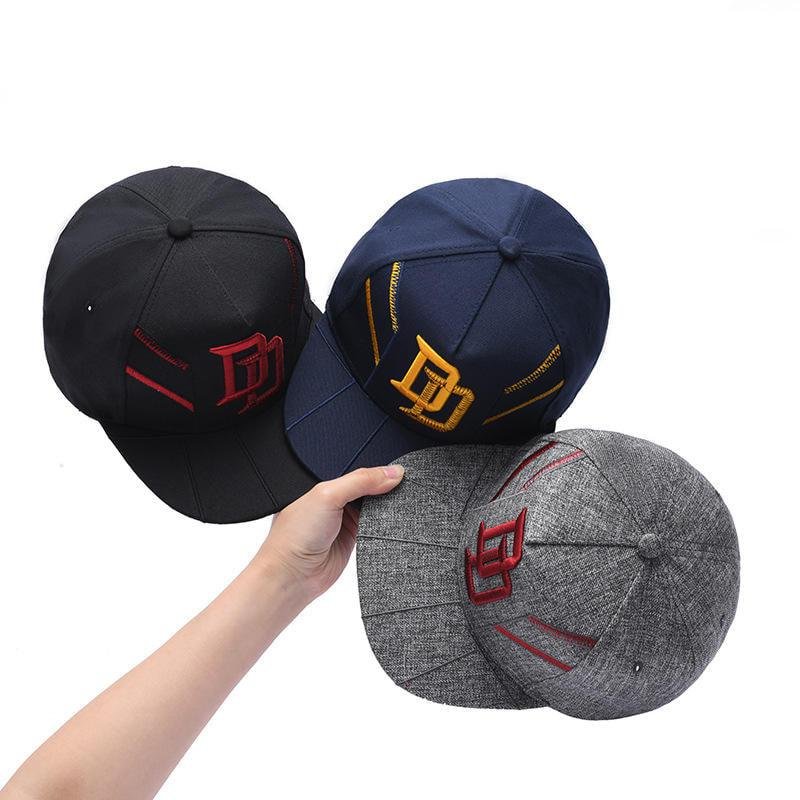 Hot Sale Black & Navy & Grey 5-Panel 100% Polyester Letter Stitched Pattern Personalized Outdoor Baseball Cap