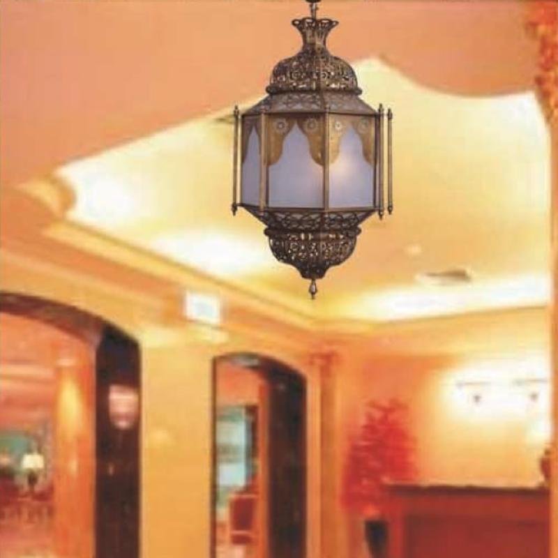 Moroccan Hanging Lantern Antique Lamp Home Decor, Exotic Pendent Lamp Hall Balcony Ceiling Hanging Lights