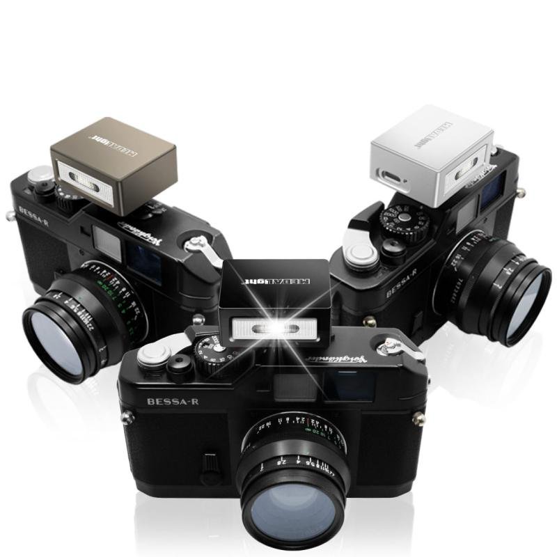 F1 Aluminum Camera Speedlite GN10 for DSLR - 4 Adjustable Power Levels/39.3g Ultra-Light/ Waterproof Case & Diffuser