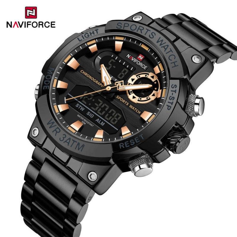 For 9237 Fashion Simple Stainless Steel Men's Watch 40mm Quartz Movement Waterproof Chronograph Lightweight