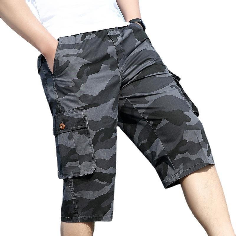 Men Denim Shorts Trousers Men's Jeans Cotton Camo Shorts for Men Camouflage Boys Shorts Summer Cargo Pants