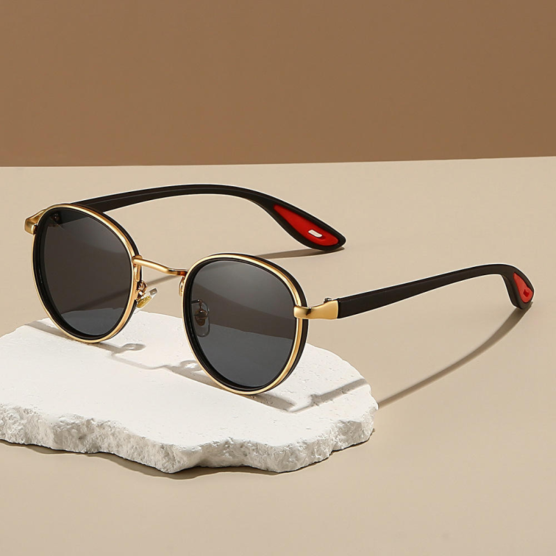 Cross-Border New European American Fashion Metal Frame Men's Sunglasses Personality Hip-hop Punk Style Summer Sunscreen