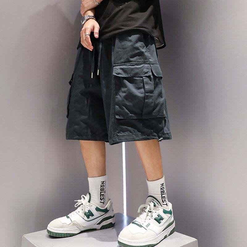 OEM Swim Summer Mens Cargo Shorts Fitness Running Beach Shorts Loose Work Casual Short Pants Men's Multi-pocket Sports