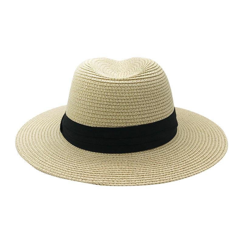 Wholesale Summer Outdoor Natural Straw Wide Brim Straw Hat