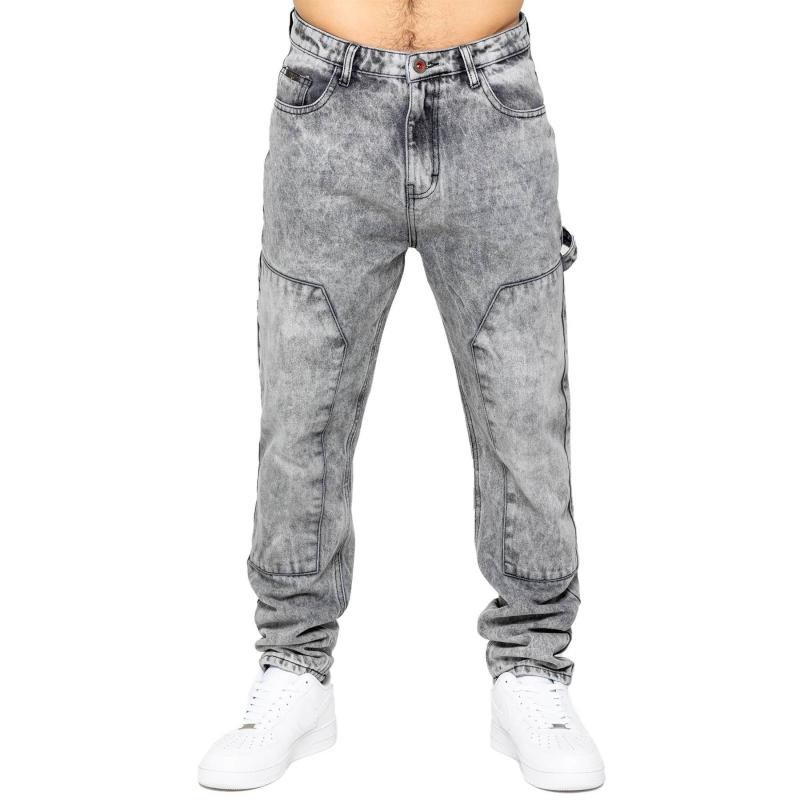 American High Street Men's Jeans Are Loose Straight Versatile Fashionable Retro and Casual the Fabric Is Comfortable