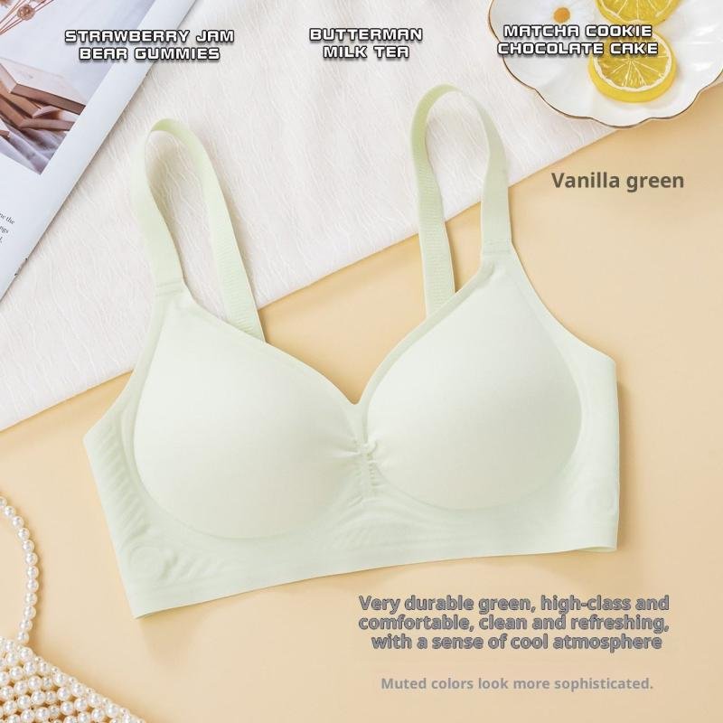 Custom logo High Quality Wireless Ladies Soft Support Breathable Push up Seamless Sports Bra Bralettes for Women Everyday Bra