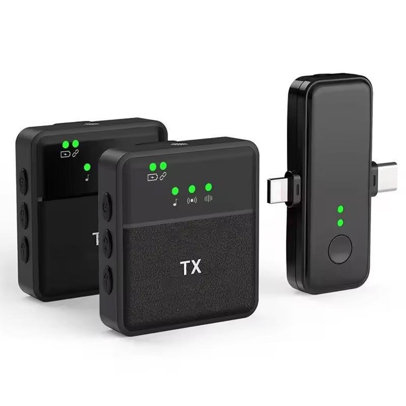 Mic 3 in 1 Professional Lavalier Wireless Microphone Kit Sx31 Dual Lapel Microphones for Phone Computer Audio and Camera