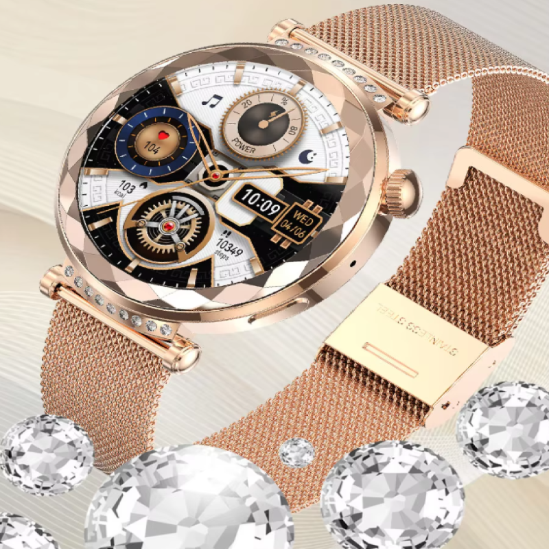 OEM Amoled Sport Smart Watch Health Monitoring Alerts Android Smart Watch Smartwatch for Women