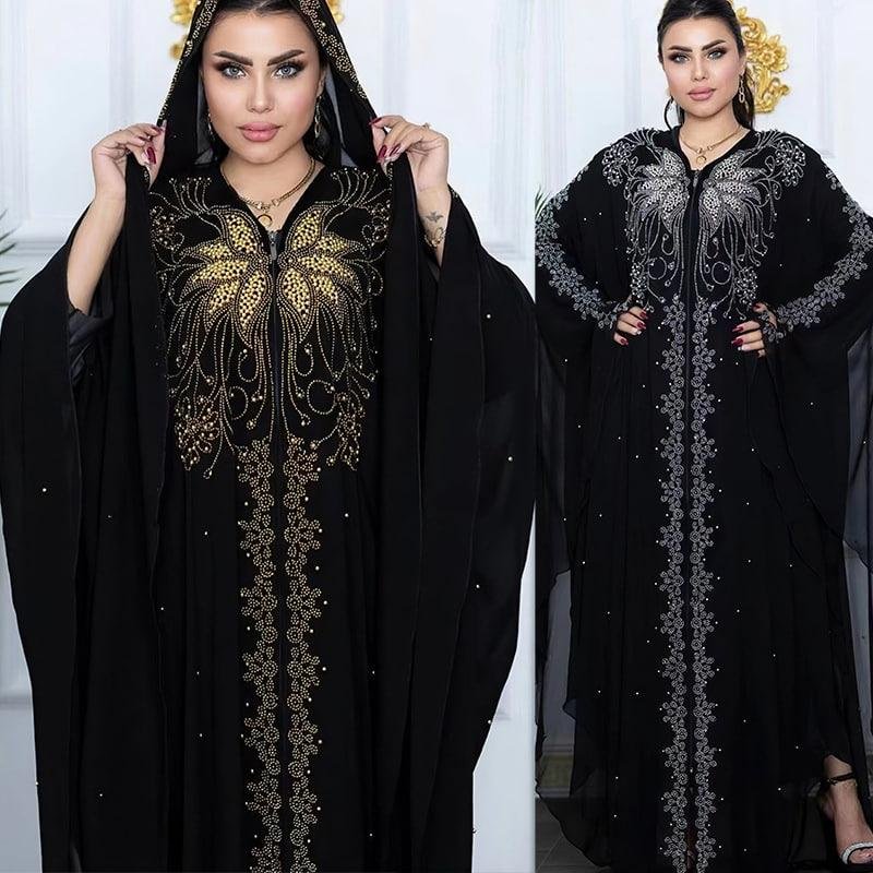 Muslim Robe Plus Size Women's Clothing European and American Cross-border Popular Long Dress Middle Eastern Burqa Clothes