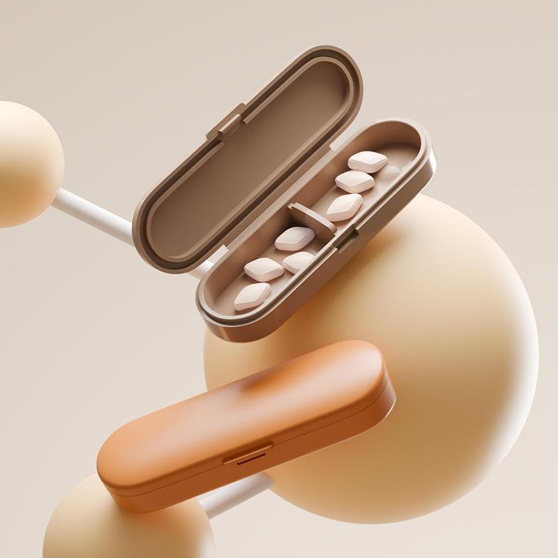 Magnetic Pill Box Vitamin Storage Daily Cases for Outdoor Travel